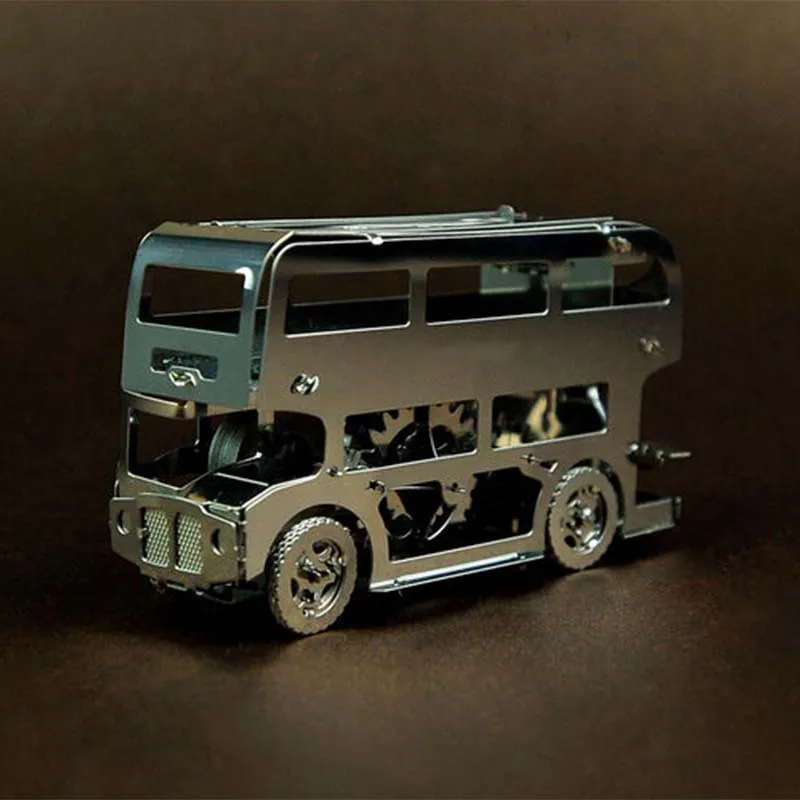 

Adult High Difficulty Inertia Flywheel Gear Mechanical Transmission Double-decker Bus 3d Stereoscopic Metal DIY Assembly Model