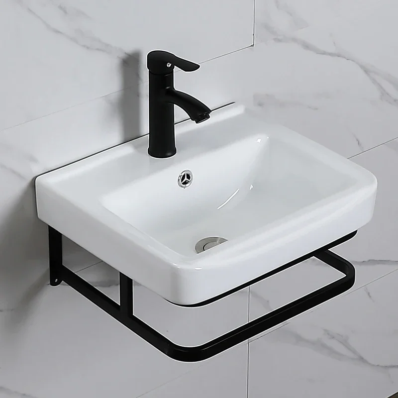 

Small apartment wall-mounted simple wash basin single basin bathroom household mini washbasin basin cabinet washstand