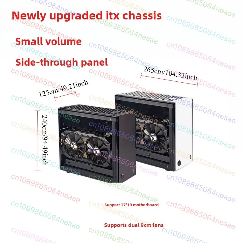 

1pcs GEEEK A35S mini stand alone small case, A4 ITX acrylic plate side transparent A50A60 cool fish S3 K39 empty case