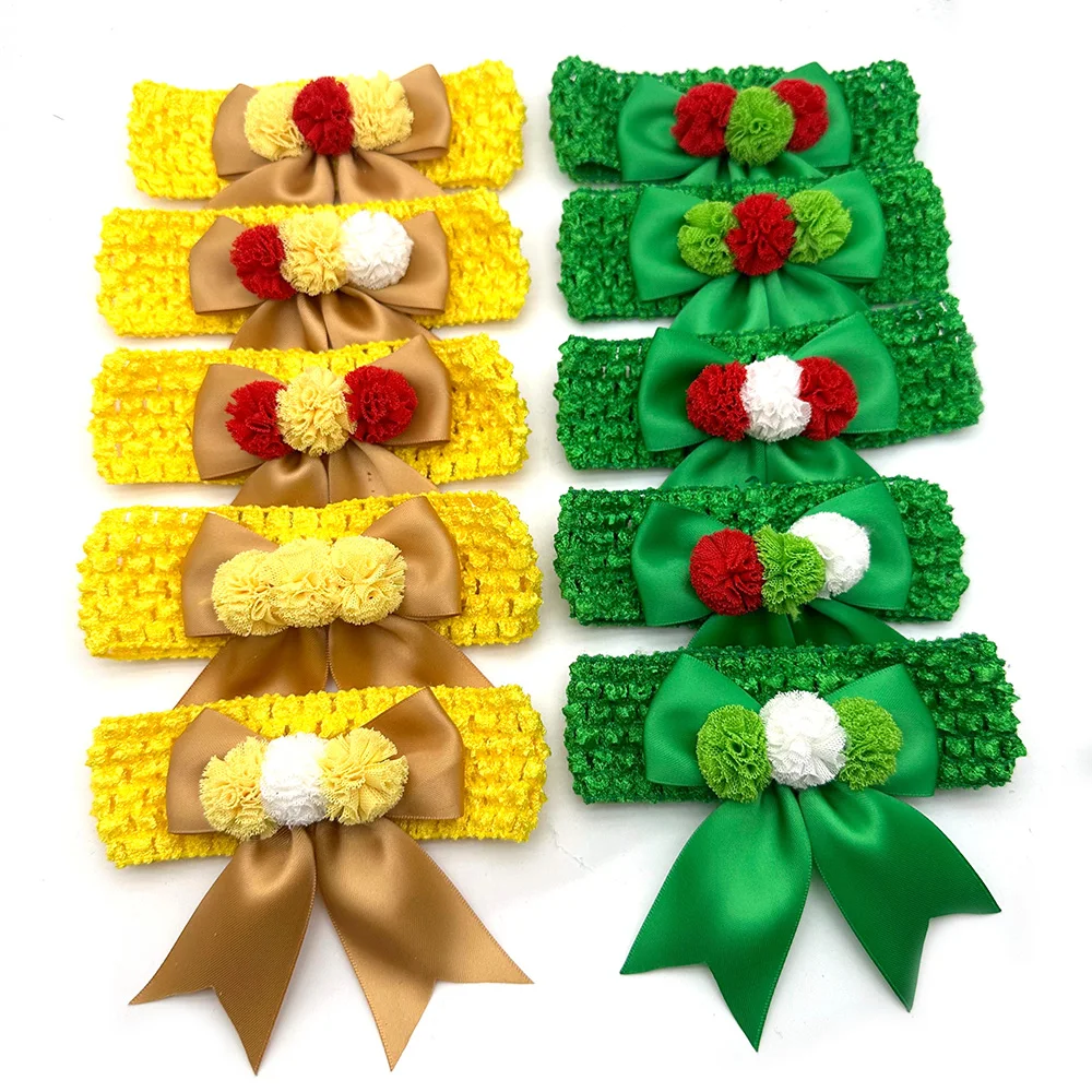 30/50 Stück Neue Weihnachts-Hundeschleifen aus Netzstoff mit Pompons, Krawatten für kleine und mittelgroße Hunde, Haustierzubehör, Hundeschleifen – Detail 6