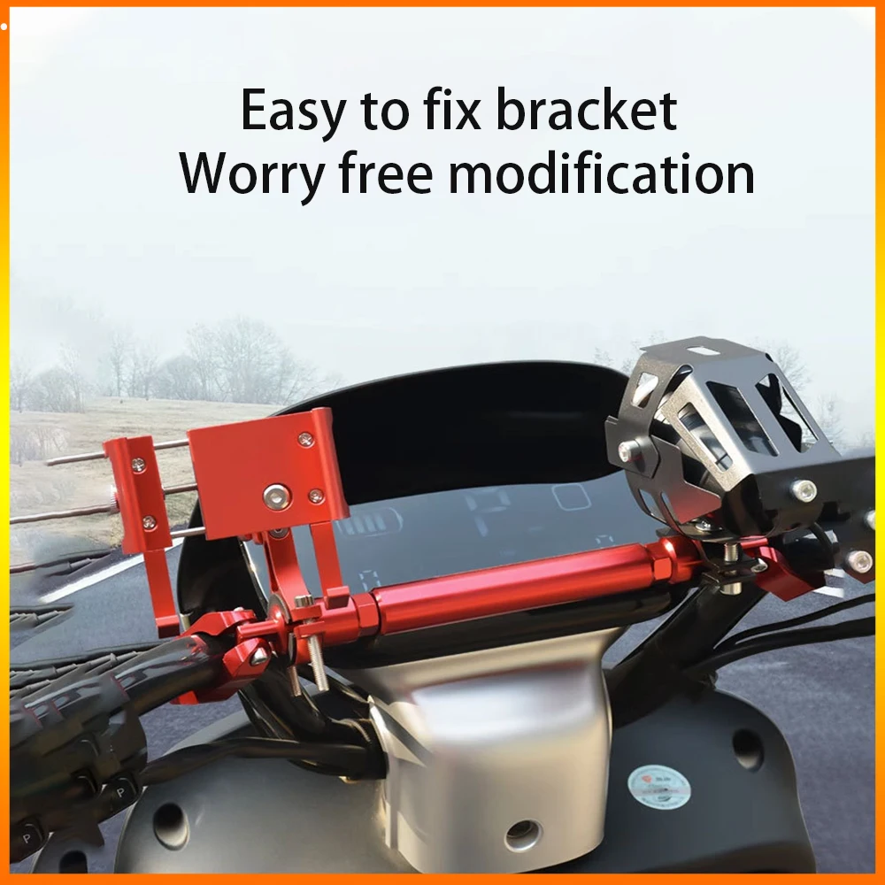 

Suitable for Electric Vehicle Faucets Handlebars Crossbars Motorcycle Modification Pull Rod Bracket, CNC Expansion Balance bar