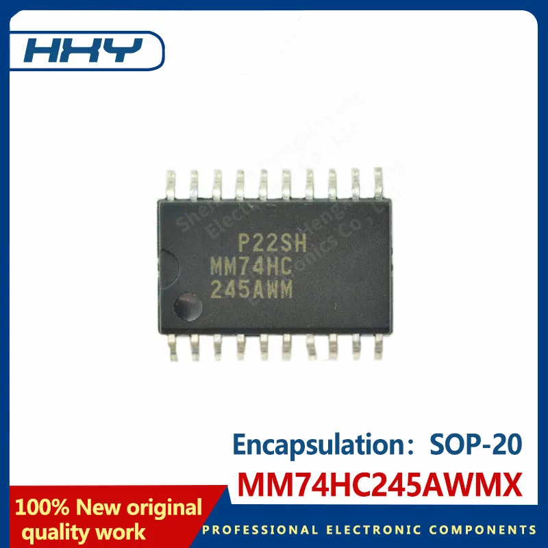 10PCS MM74HC245AWMX package SOP-20 transceiver non-inverting logic chip