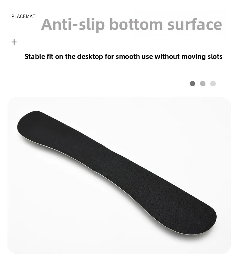 Faltbares Memory-Schaum-Handgelenkauflage-Set, Tastaturauflage, ergonomische Unterstützung für Büro und Gaming, kompakt, Grau – Detail 4