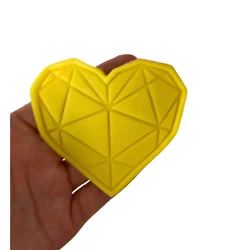 Cake Decoration Diamond Heart Shape Embosser with Cutte Love Cookie Stamp Fondant Plastic cutter Cake Mould tools Fondant Baking