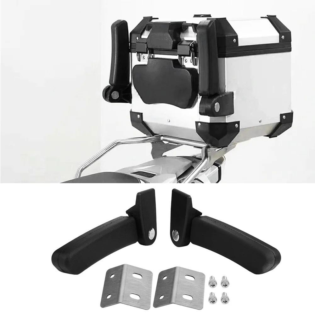 Rear Seat Armrest Folding Passenger Armrest Kit for Rear Top Case Box