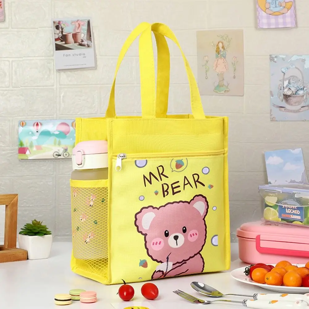 1Pcs Storage Bag Insulated Thermal Bag Picnic Travel Cute Cooler Warm Box Cartoon Breakfast Organizer Lunch Bag Kid Student