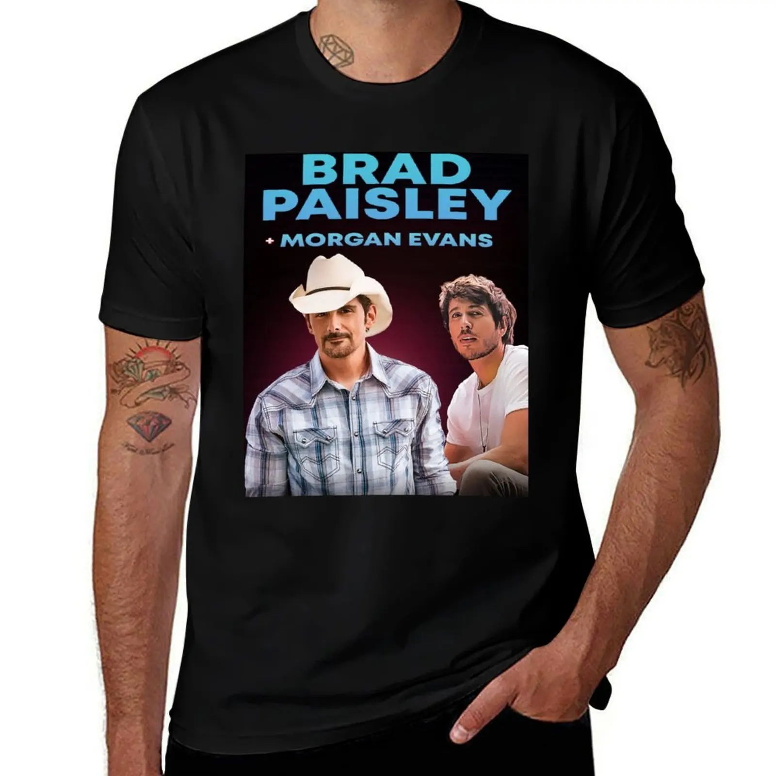 

brad paisley morgan tour 2022 garpu T-Shirt Plus Size Outdoor Casual Top