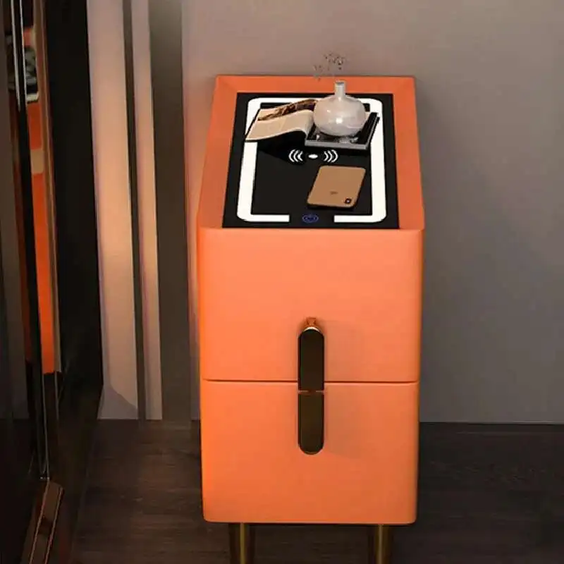 

Smart Mesa Lateral Bedside Table Mobile Dressers Salon Modern Cabinets Nightstands Coffee Table De Chevets Apartment Furniture