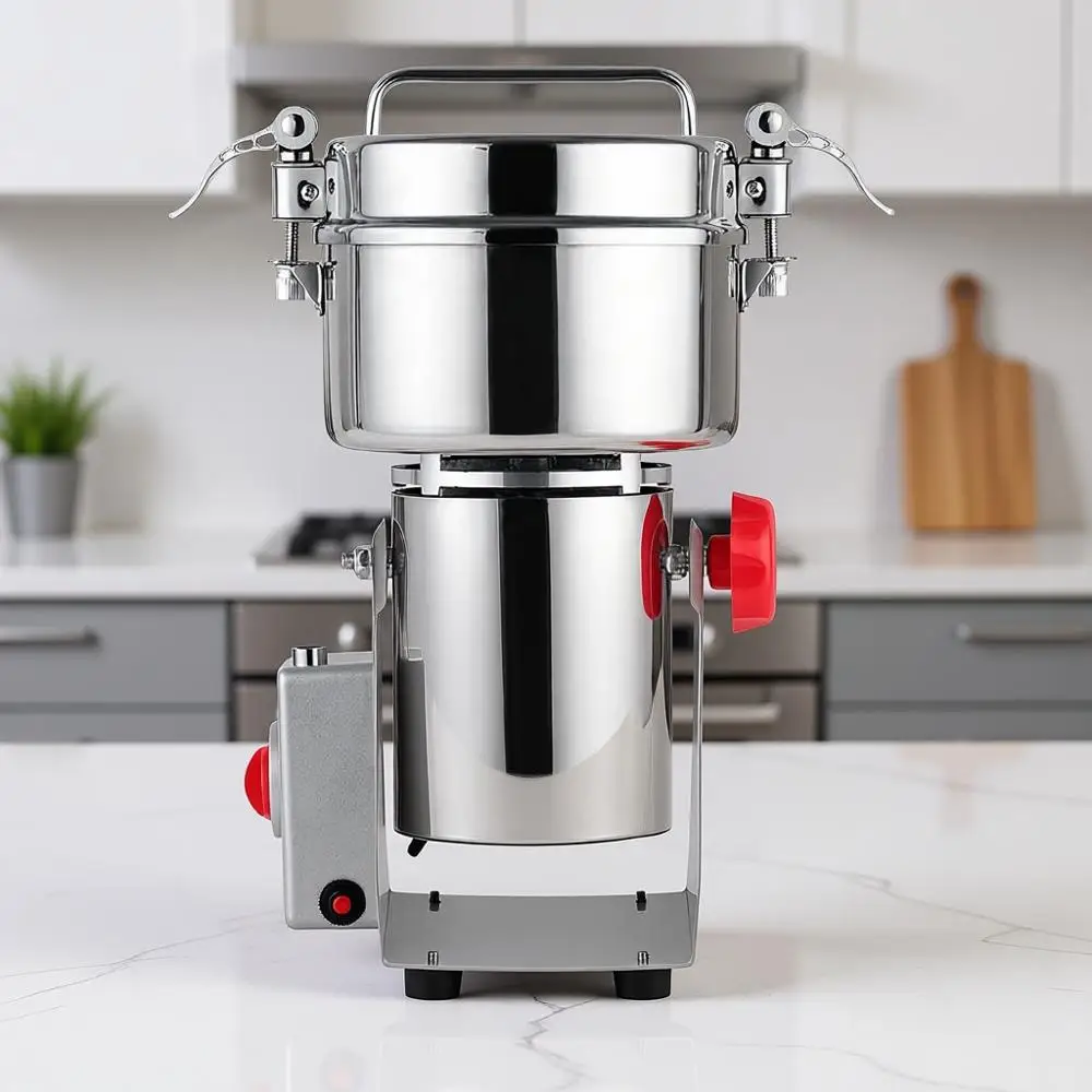 

1000g Stainless Steel Mill, 3000W High Speed Commercial Grinder, Pulverizer for Spice, Herb, Grains, Coffee, Corn, Pepper, Swing