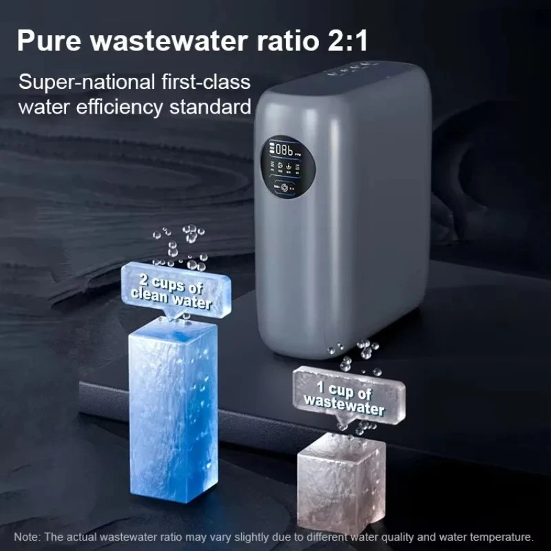 800G High Flow Sink Reverse Osmosis Water Filter System Intelligent Electric Control Customizable Pure Water Machine