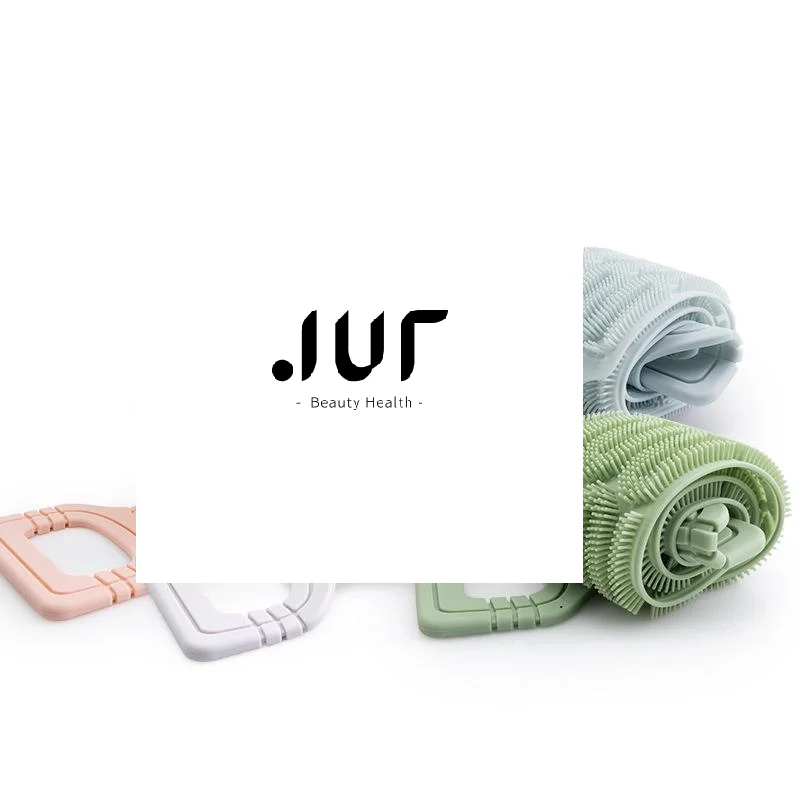 

Силиконовое полотенце для скруббера для спины с веревочными ручками — отшелушивающий инструмент для ванны для глубокой очистки, текстурированная поверхность для легкого действия