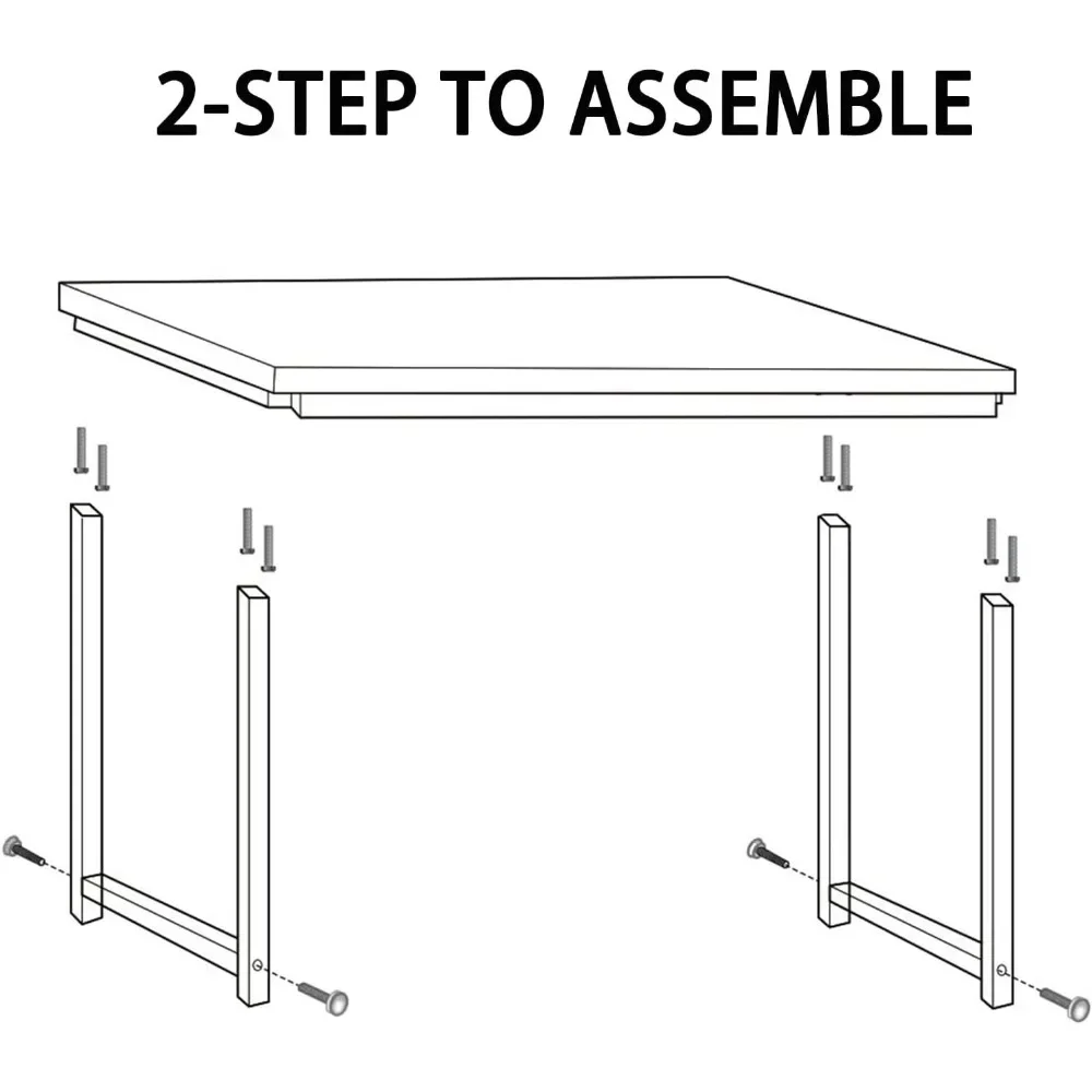 Wide Metal Standing Desk, Estrutura resistente, mais grossas pernas de aço, mesas modernas simples, mesa de escritório, 63 Polegada