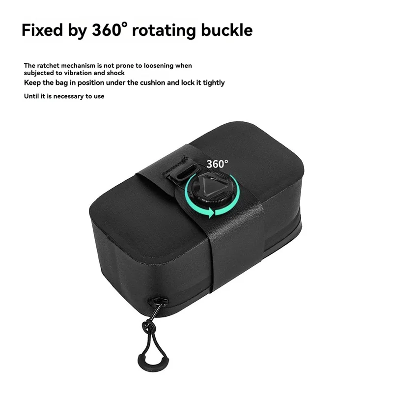 A06F-Tail Bag 0.5L مقاوم للماء للدراجة تحت المقعد حزمة سرج الدراجة حقيبة الطريق ملحقات الدراجة