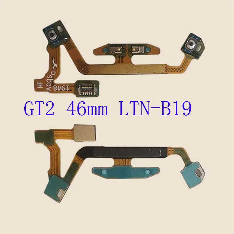 1Pcs Power ON OFF Switch Button Side Key Volume Up Down Flex Cable Ribbon For Huawei Watch GT 2 GT2 LTN-B19 DAN-B19 42mm 46mm