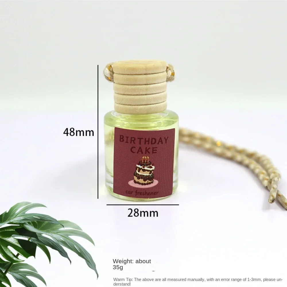 Car Essential Oil Diffuser Fragrance Air Freshener Perfume Bottle Ornament Hanging Air Freshener Diffuser Interior Accessory