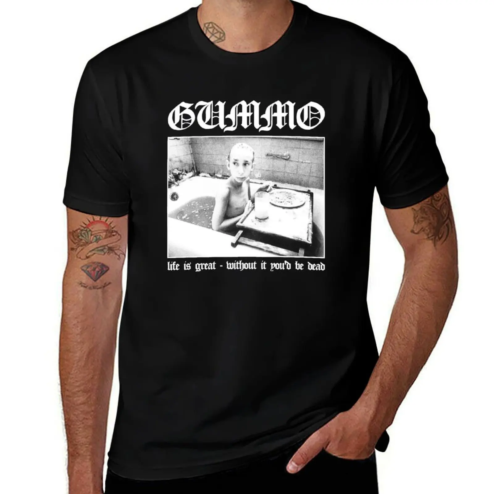 

Gummo: Life is Great, Without It You'd Be Dead T-Shirt Louboutins cute tops customs men workout shirt