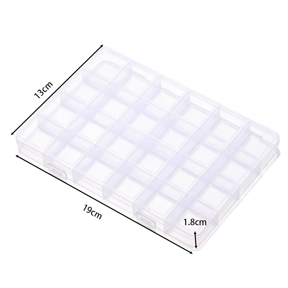 6/10/15/24/28 Grids Transparante plastic opbergdoos kralen Organizer Container Voor DIY ambachten Earing Sieraden Opbergdoos Display
