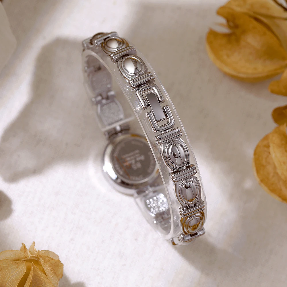 BS Bee Sister Vintage Woman Watch الفاخرة جولة الهاتفي سبيكة ساعات الكوارتز أزياء بسيطة ساعات المعصم النسائية