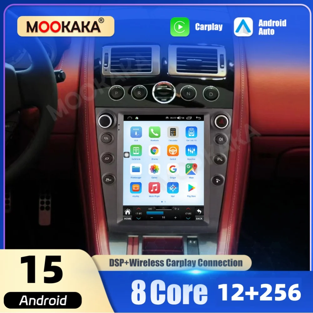 

10.4 Inch For Aston Martin 2005~2015 Vertical Car Radio Player Android Screen Multimedia GPS Navigation Head Unit Auto Carplay