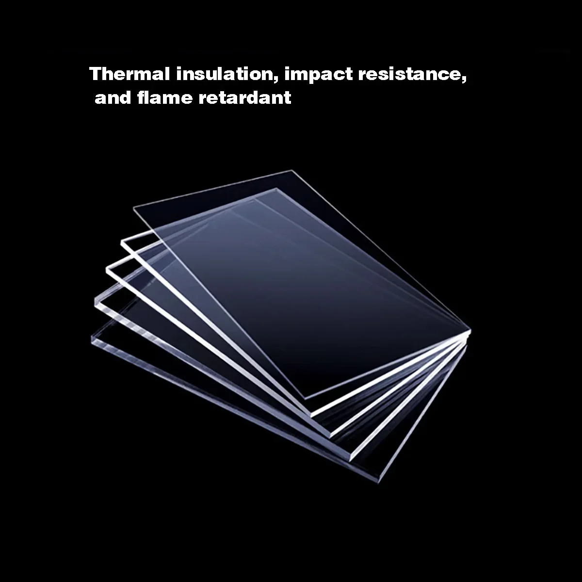 1 PCS Flame-Retardant Polycarbonate Endurance Board Hard Board/PC Board Plastic Board Hard Sheet Baffle, Thickness 1-30mm