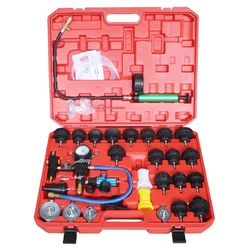 New 35Pcs Universal Radiator Pressure Tester Vacuum Type Cooling System Test Detector Set Tester Refroidissement