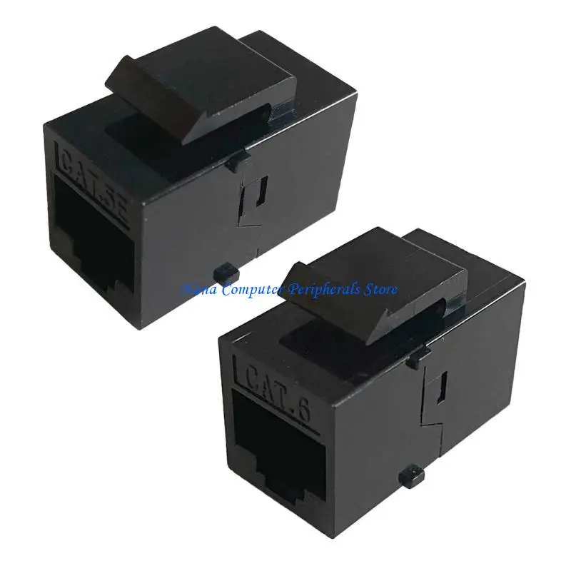 F68C CAT6 CAT5E Straight Through Modules RJ45 Connector Information Socket Computer Coupler Cable Adapter Ethernet