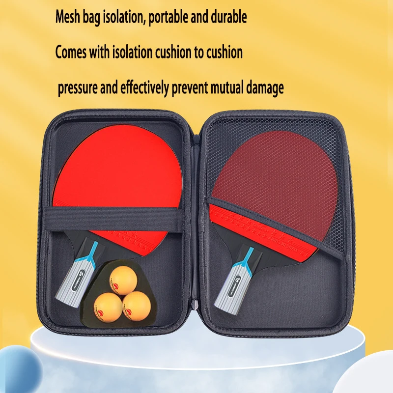 Cartoon Cute Square Table Tennis Paddle Bag Portable Hard Table Tennis Paddle Cover Bag Gourd shaped Table Tennis Paddle Box #4