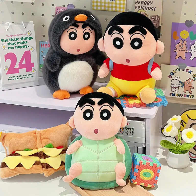 Hot Latest Backpack Crayon Shin Chan Doll Kawaii Stuffed Plush Toy Doll Cartoon Anime Cute Pillow Children'S Birthday Gift Doll