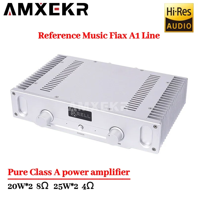 AMXEKR 2024 Latest Reference Music Fax A1 Line 20W Pure Class A Power Amplifier Home HIFI Fever Level Power Amplifier