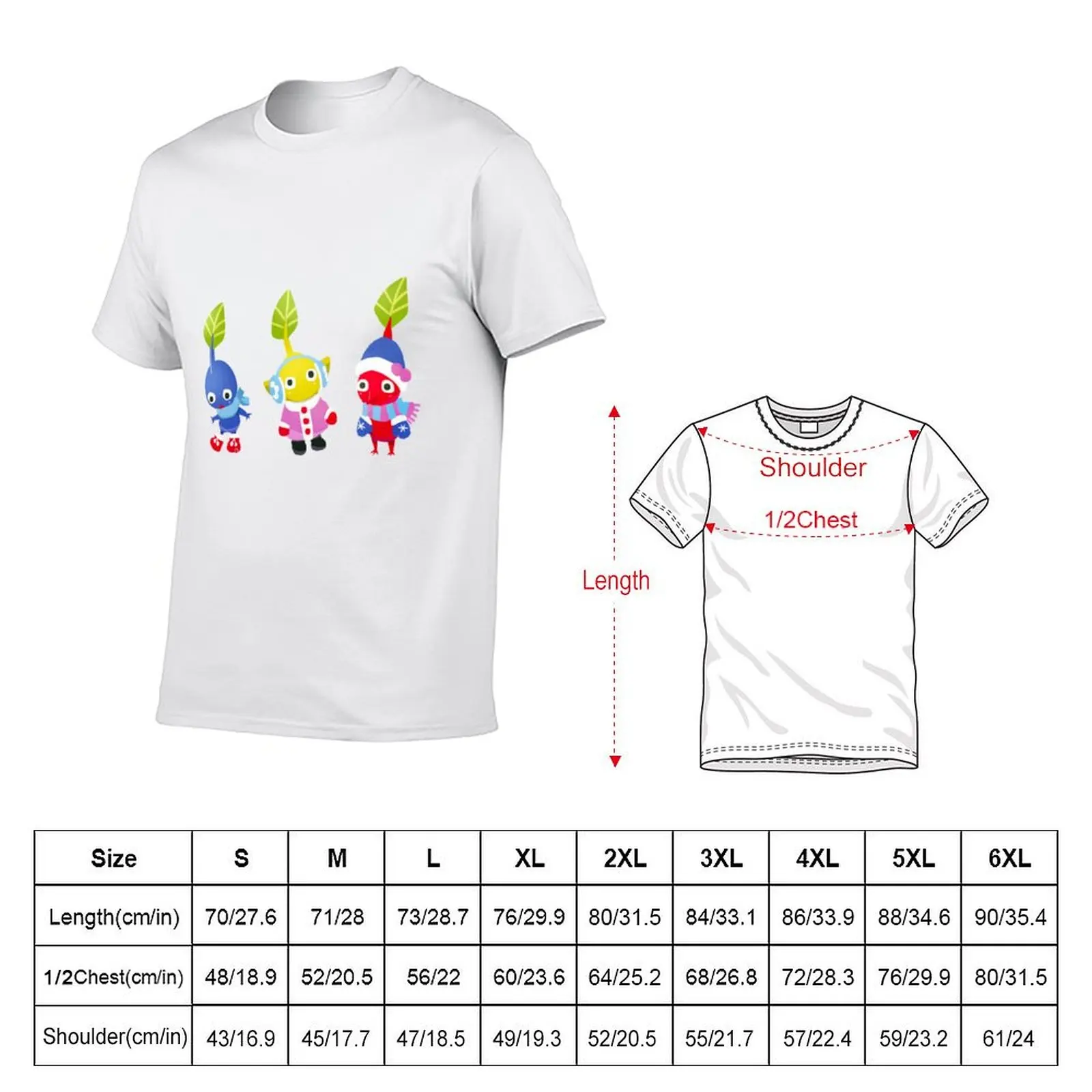 Pikmin 4 Christmas T-Shirt Street Fashion Casual Tee Shirt