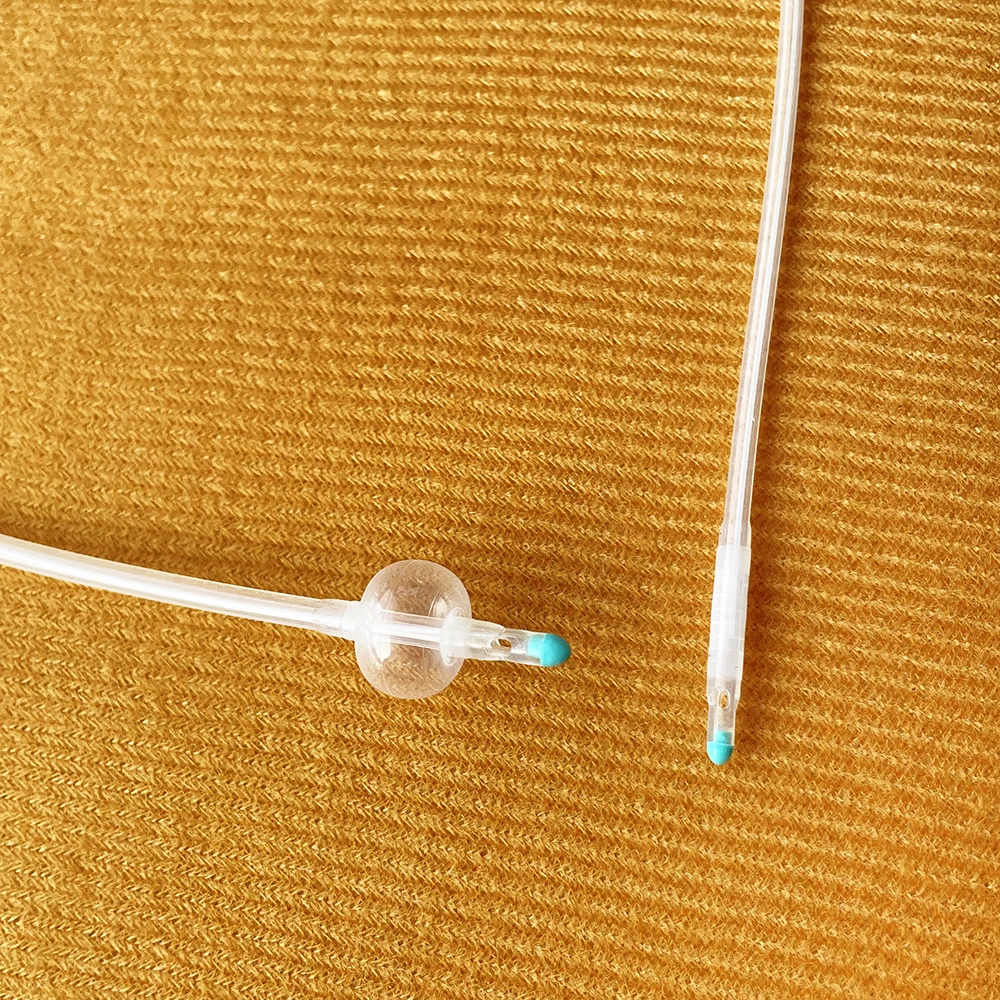 Pet Dog 2-way Urinary Catheter Foley Catheter 5FR 6FR 8FR 10FR Standard And Extend Length With Stylet Long Time Placement 5PCS