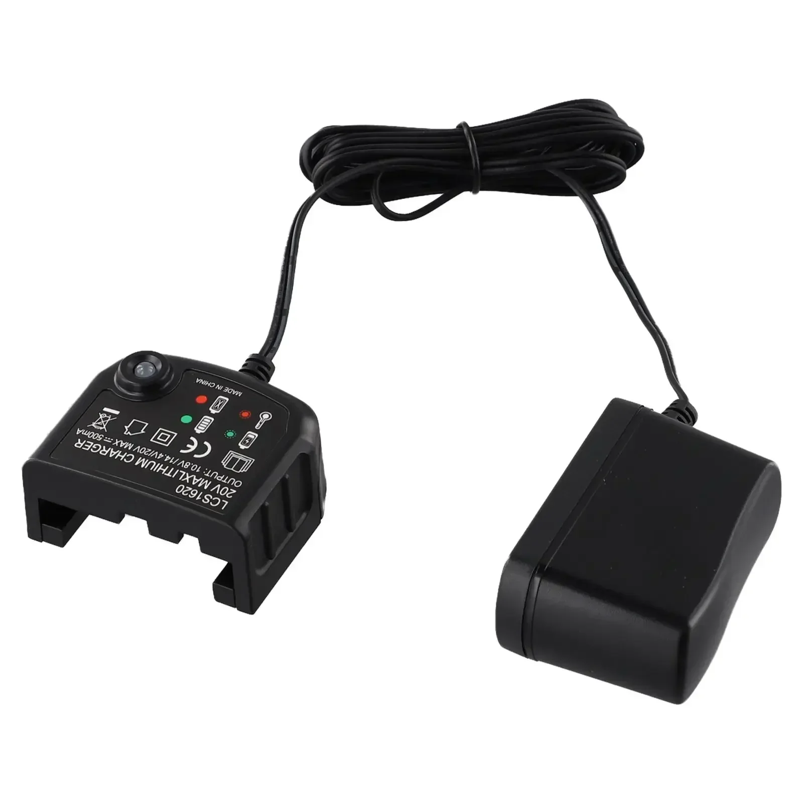 Cargador LCS1620 para batería Black Decker de 20 V Indicador LED de carga rápida Compatible con LBXR20 y LBXR20 OPE