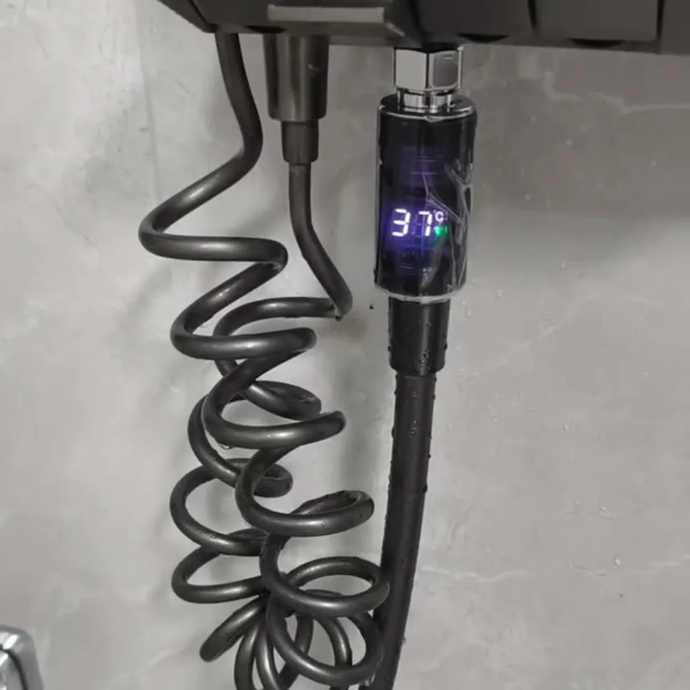 LED Display 0℃~99℃ Bath Home Water Shower Thermometer Thermostat Intelligent Temperature Measurement