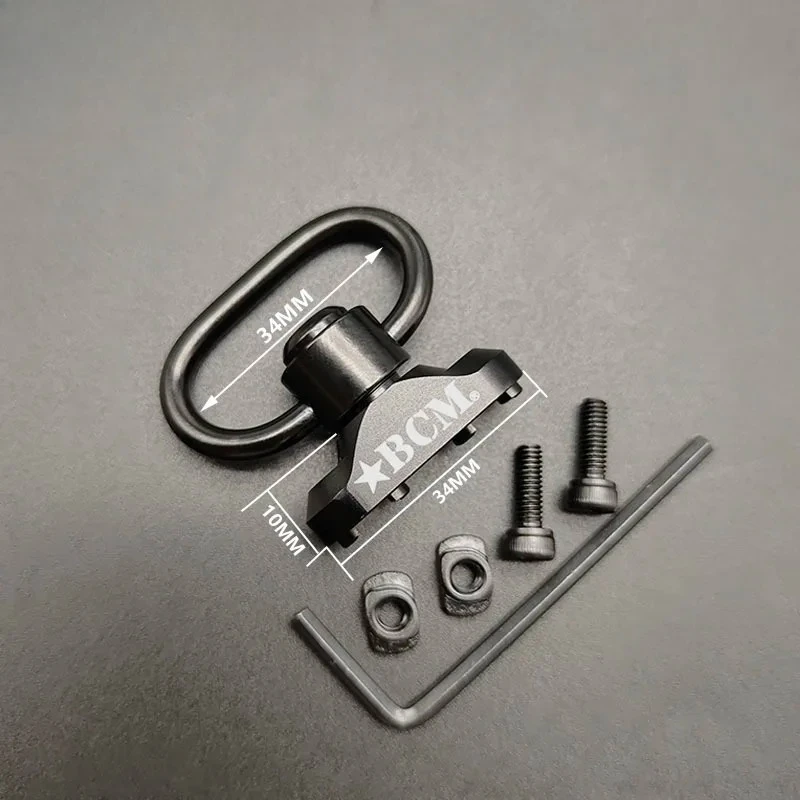 NONE Tactic Gear QD Sling Swivel Picatinny Rail Mount Black 3
