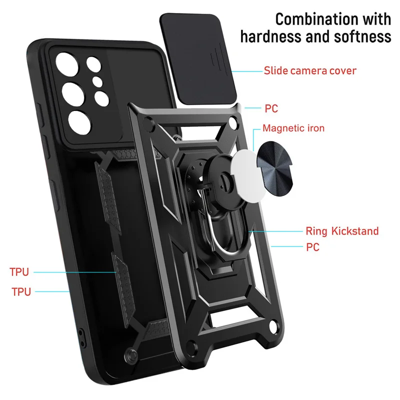 Shockproof Armor Case For Samsung Galaxy S22 S21 S20 Ultra Plus S21FE S20FE Camera Lens Protection Fundas For Galaxy Note20Ultra image 5