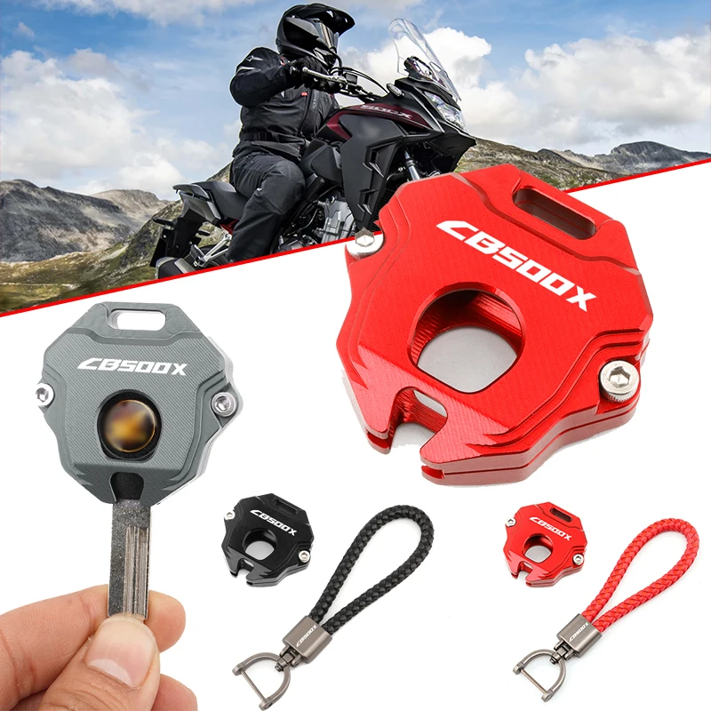 For HONDA CB500X CB500 X CB 500X 2013 - 2024 2023 Motorcycle Accessories CNC Key Case Cover Shell Key chain With Logo 