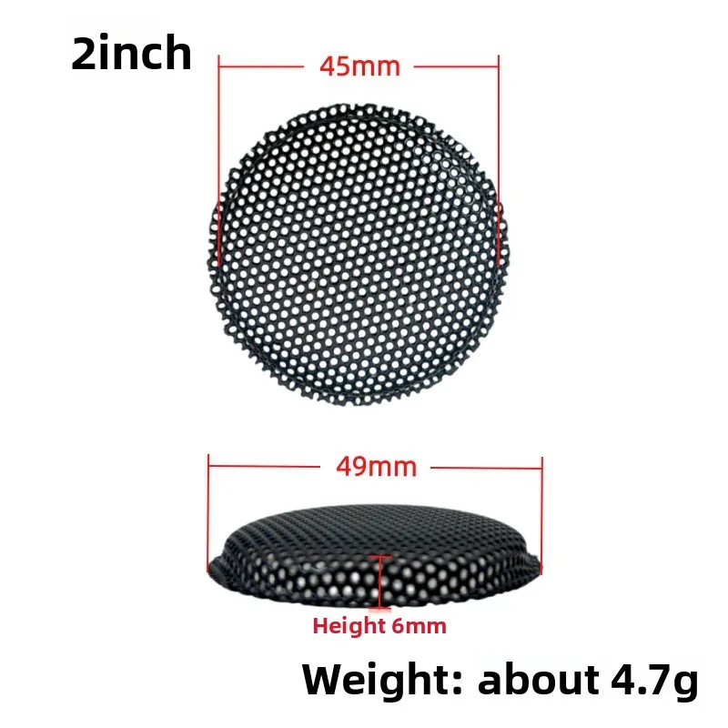 MW Audio, 2 stuks, zwarte luidsprekerroosters van ijzer, 1,5"-10", stofdichte beschermhoes voor audioapparatuur.