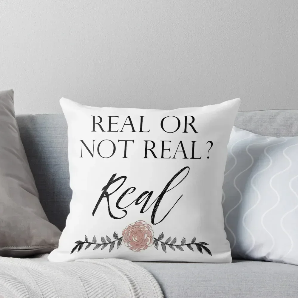 

Real or Not Real  Real Throw Pillow anime girl Throw Pillow Covers Anime pillow