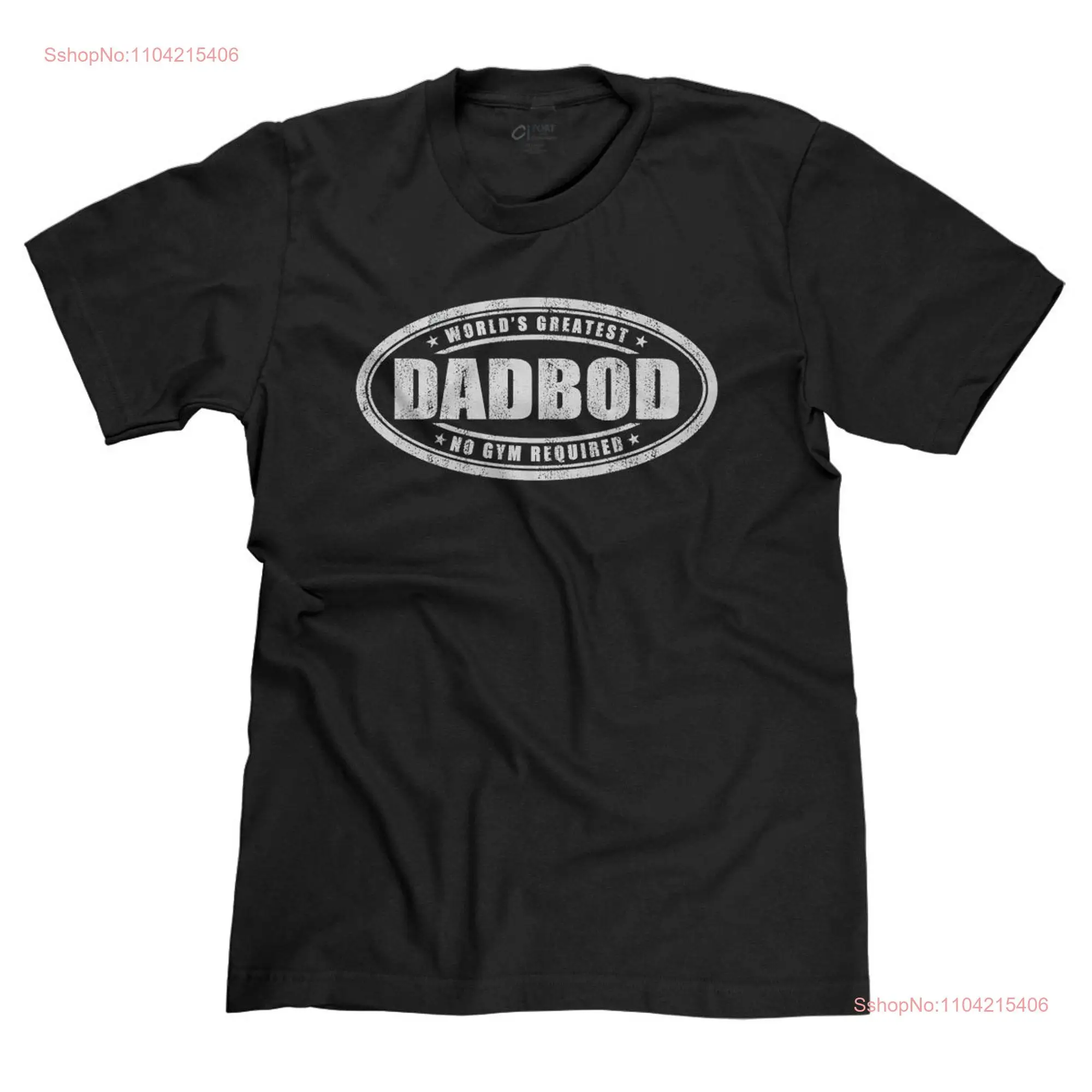 World's Greatest Dad Bod No Gym Required Funny T shirt long or short sleeves