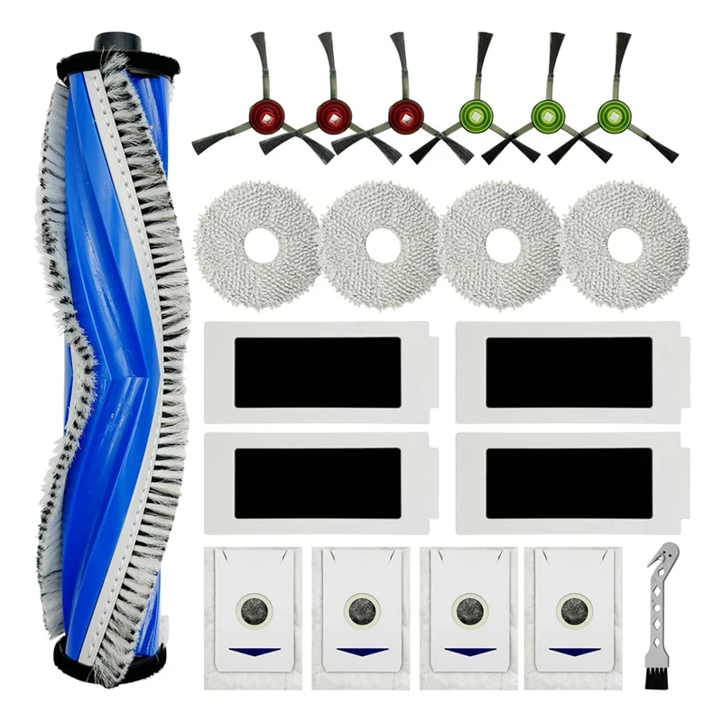 AD-Peças de reposição para ECOVACS DEEBOT, Combo Robot Vacuum, escova principal, escova lateral, filtro, Mop Pad, saco de poeira, T30S