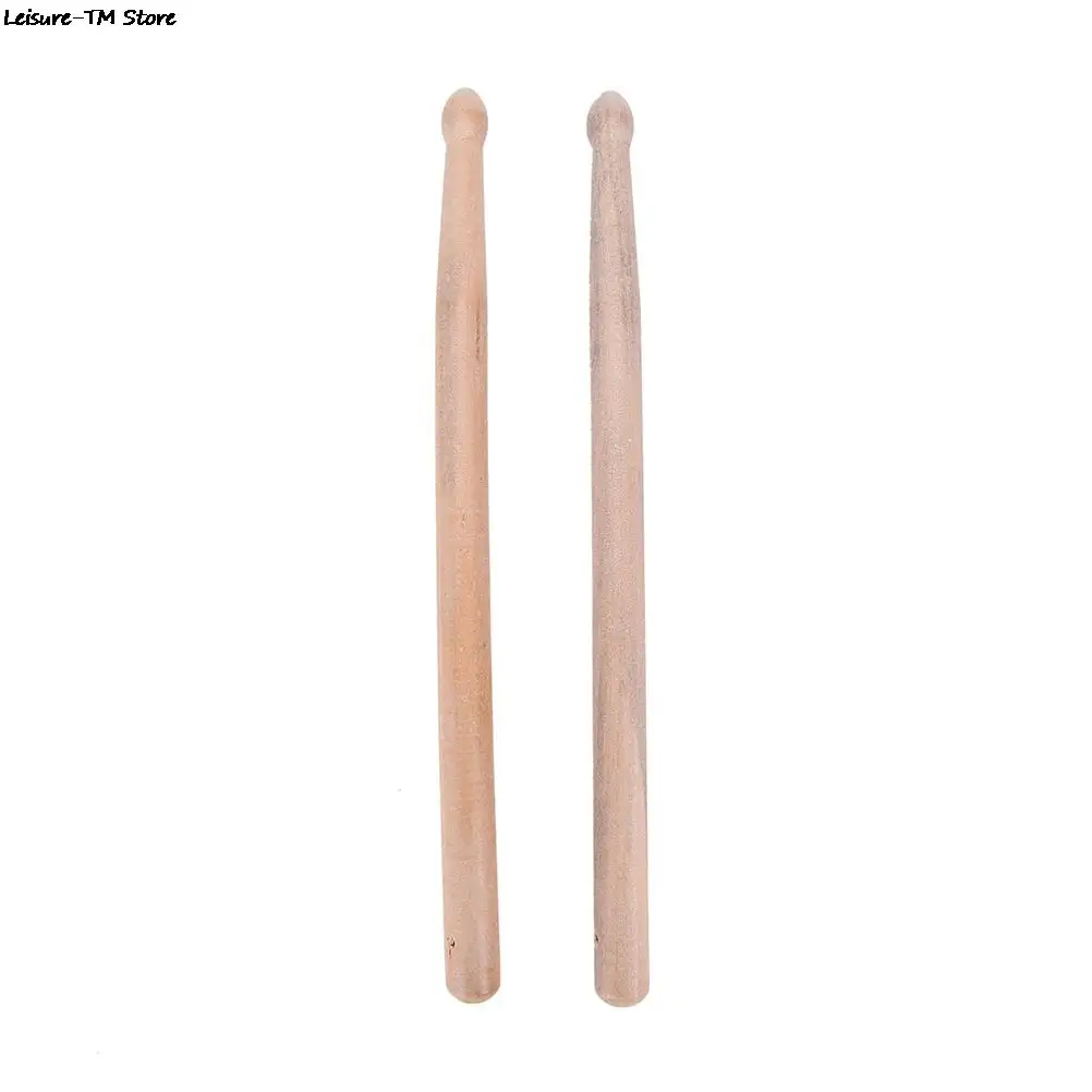 25cm 5A Maple Drum Sticks Wood Wooden Tip Band Musical Instrument Drumsticks