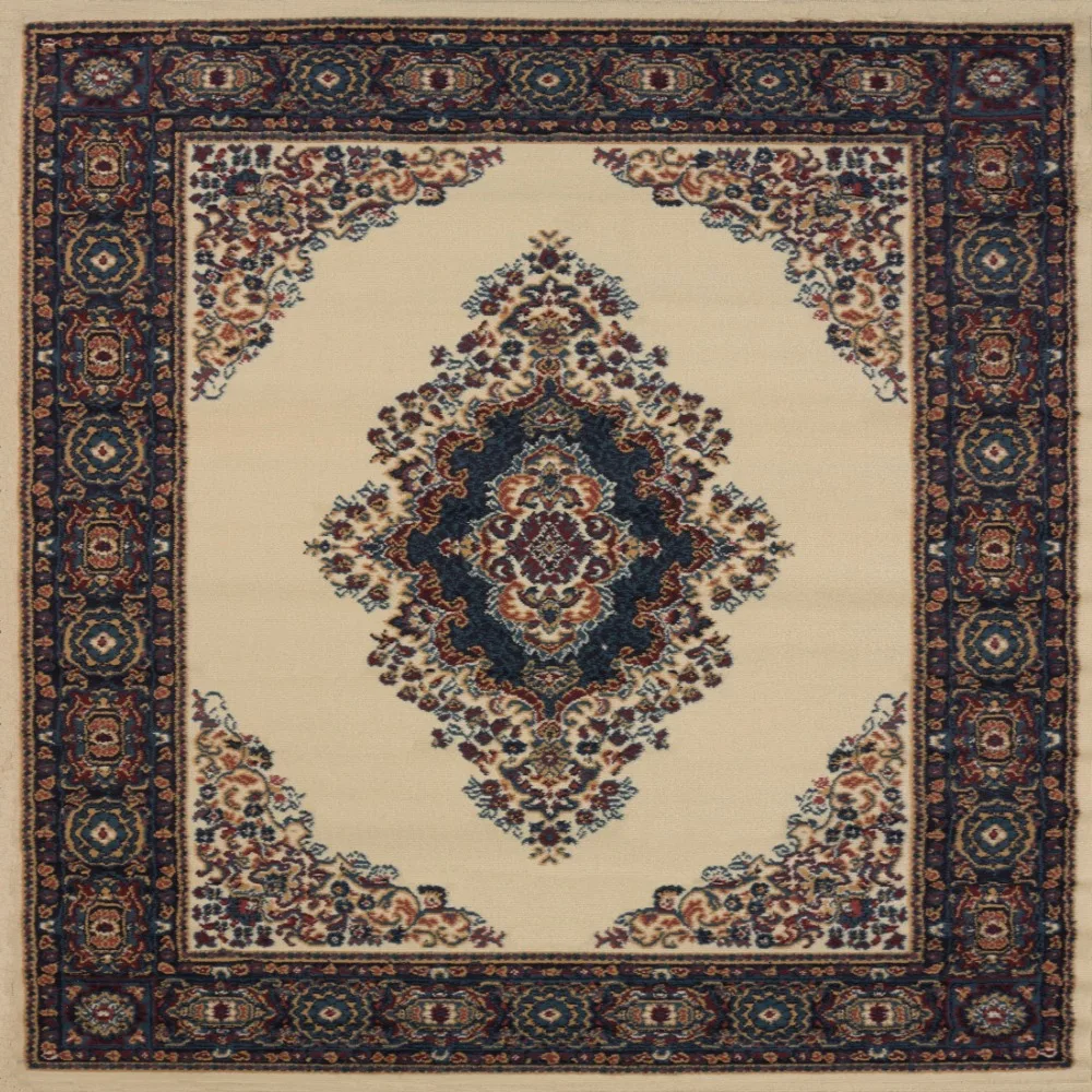 2024 HOT United Weavers Brunswick Katara Oriental Medallion Accent Rug, Cream, 1'10