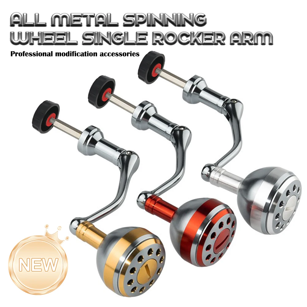 MBLN CNC Zubehör Spinnrad-Kugelgriff Zubehör Wipphebel Angelrolle Metall-Angelrollen-Wipphebelgriff