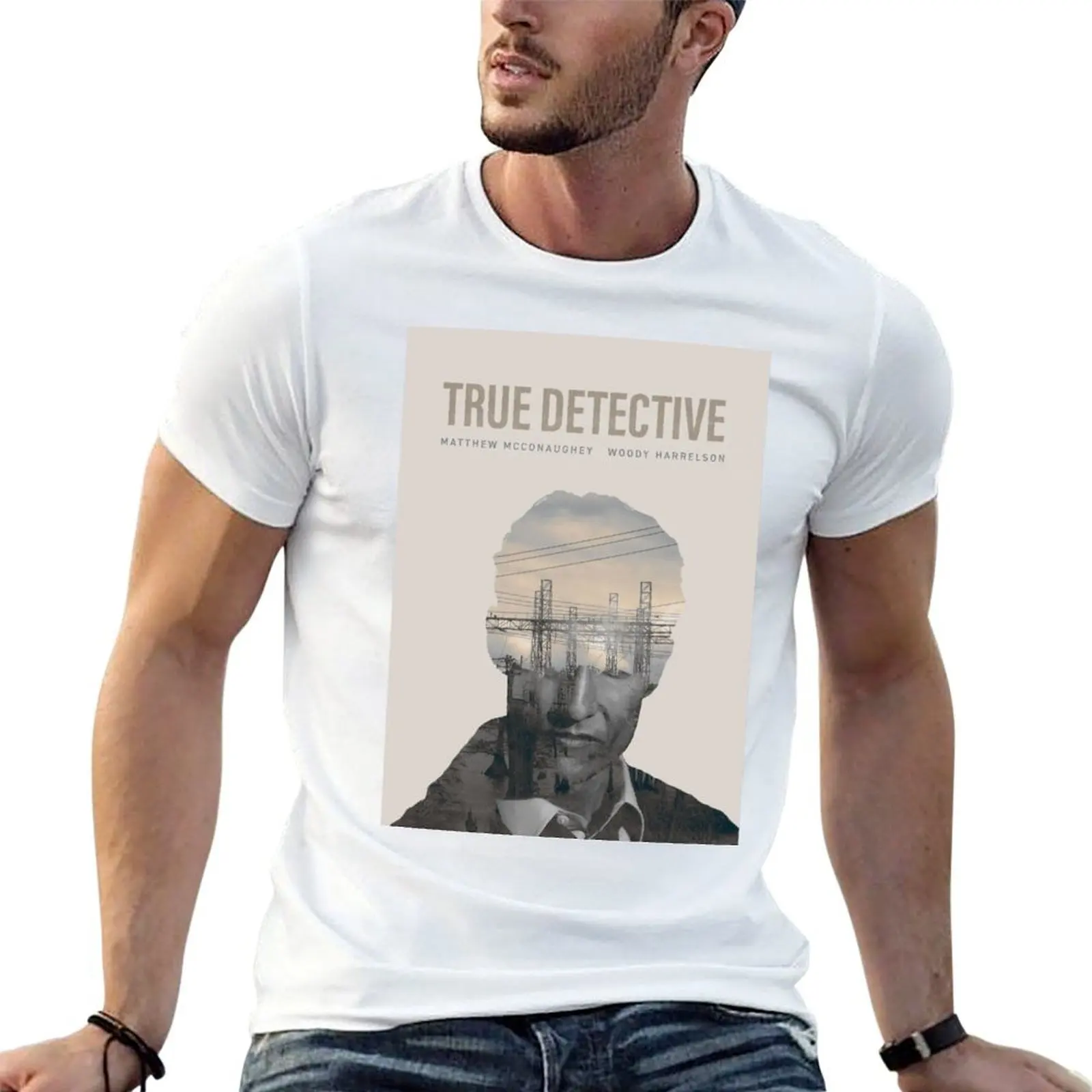 True Detective Season 1 Poster T-Shirt funny t shirts dark humor cotton tshirt 100% mens graphic t shirts T-Shirt
