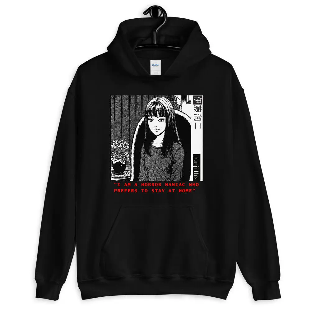 

Unisex Hoodie,I am a horror maniac who prefers to stay at home,Junji Ito Uzumaki