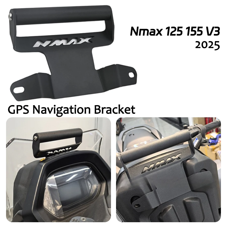 

Nmax 125 155 V3 GPS Mount Motorcycle Accessories GPS Navigation Bracket Phone Holder For nmax 125/155 V3 2025
