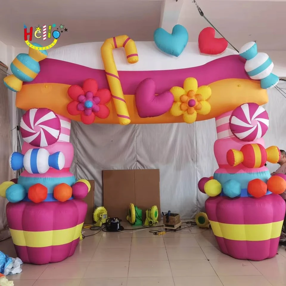 

Надувная мультяшная арка для игры на сцене, надувная конфетная арка
