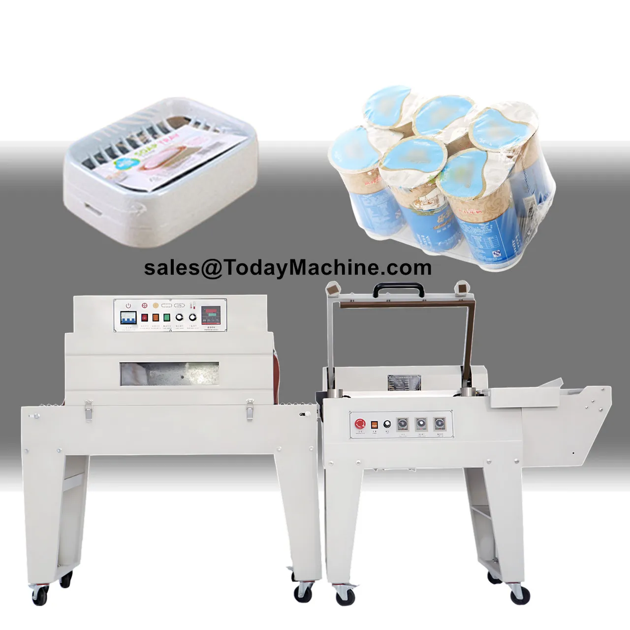 Manual L Bar Sealing and Cutting with Heat Shrinkable Packaging Wrapping Machine