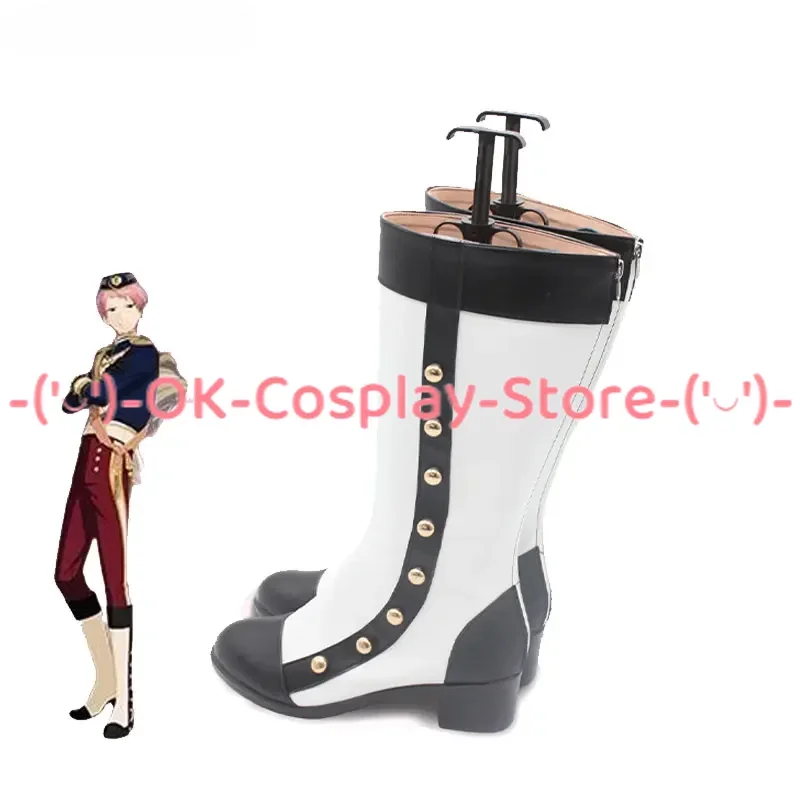 Itsuki Shu Cosplay Shoes Game Ensemble Stars Cosplay Prop PU Leather Shoes Halloween Carnival Boots Accessories Custom Made