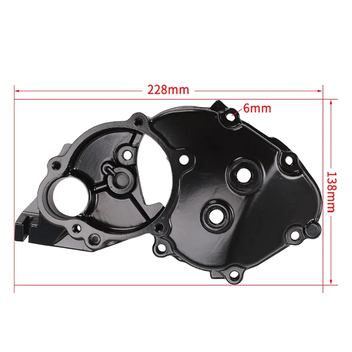 Tampa do motor para Kawasaki ZX10R, estator do motor, caixa da manivela, protetor do cárter direito, 2006-2007